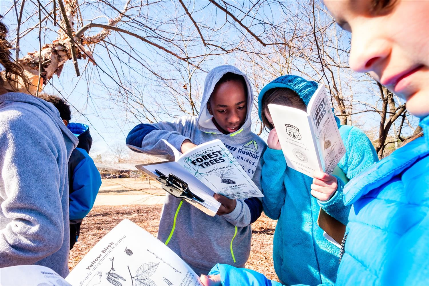 millbrook students studying outside